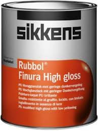 SIKKENS Rubbol Finura High Gloss (oude Etiket) - 1 ltr - Ral 9010