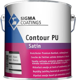 Sigma S2U / Contour PU Satin - 2,5 liter - WIT
