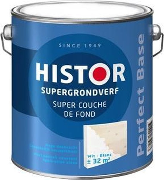 Histor Supergrondverf, 2,5 liter - WIT