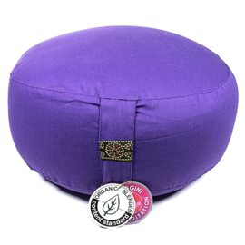 Meditatie Kussen Rond Violet Bio