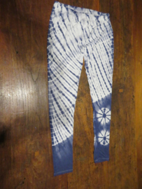 Legging Tie Dye Blauw/wit