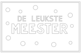 DIY STICKER | De leukste meester