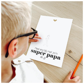 DIY - POSTER PAPA | Hand/voet afdruk