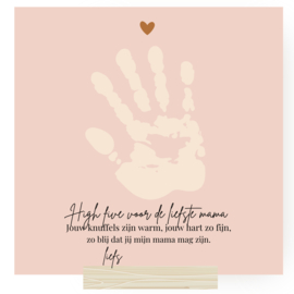 BORDJE HANDAFDRUK MAMA  | High five voor de liefste mama!