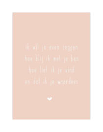 Woonkaarten | Lieve teksten