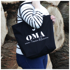 ZWARTE SHOPPER | Mama/oma van..