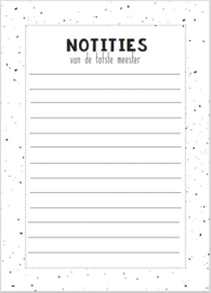 NOTITIEBLOK A6 | Notities van de tofste meester