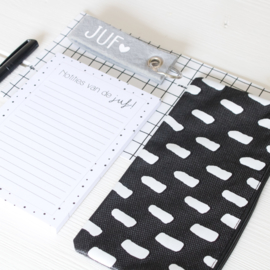 NOTITIEBLOK A6 | Notities van de juf