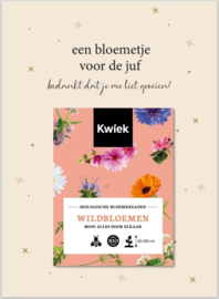 KAART |  Een bloemetje voor de juf