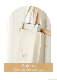 Pakket 'Bedankkaartje/Kadobon'