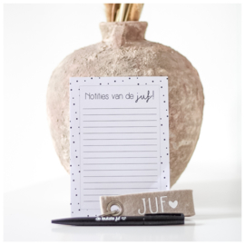 NOTITIEBLOK A6 | Notities van de juf