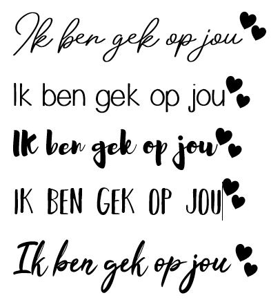 Stickers Ik Ben Gek Op Jou Tekststicker Liefsmethout Stickers Ik Ben Gek Op Jou Tekststicker Liefsmethout