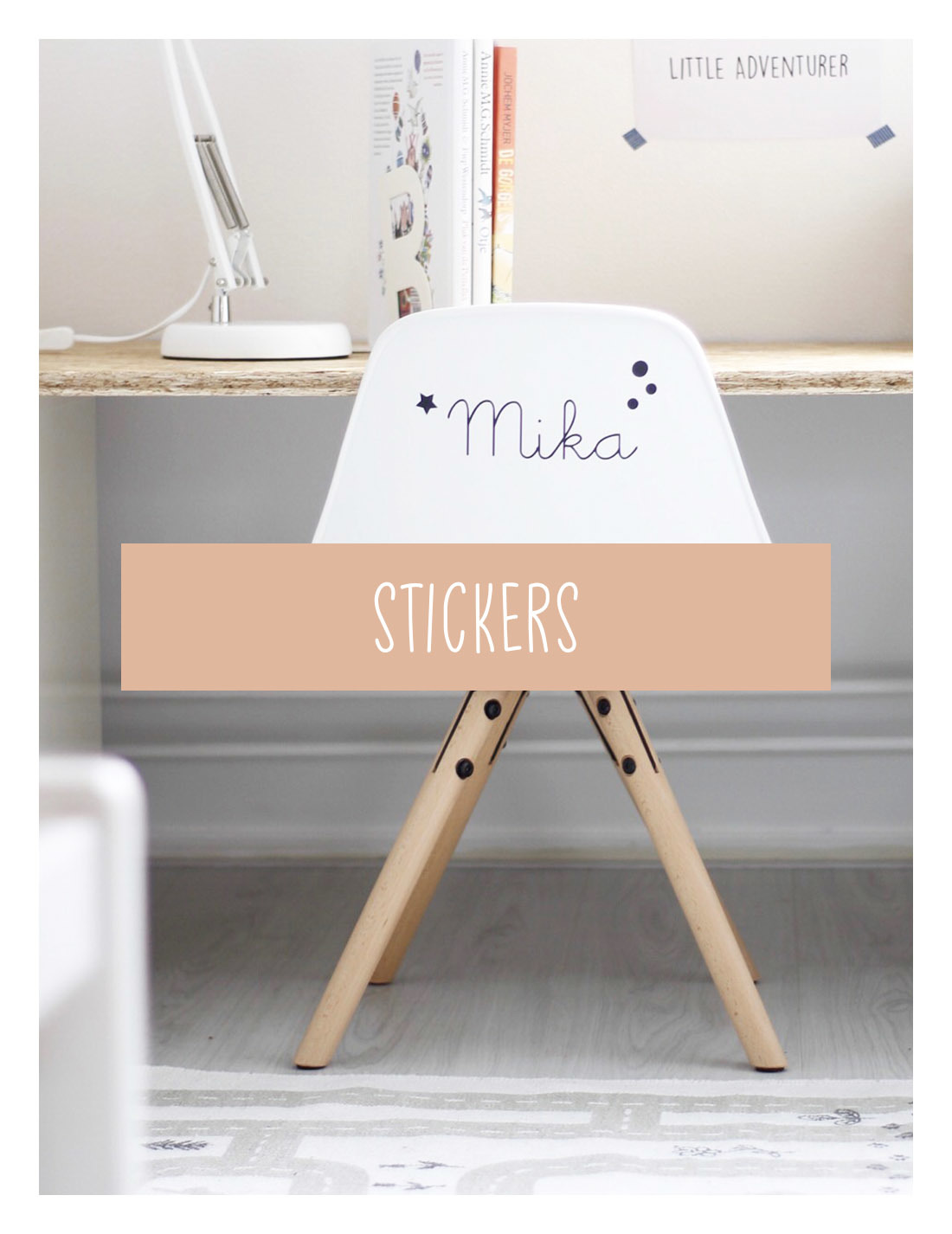 Stickers, muurstickers, naamstickers, muurcirkel | Liefs met Hout