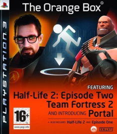Orange box (Half-life 2: episode two, team fortress 2 & Portal