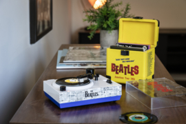 Mini turntable & 3" record carrying case (Crosley) (Beatles edition)