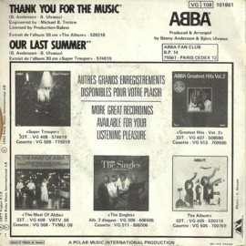 Abba - Thank you for the music (7")