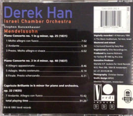 Mendelssohn - Piano concertos: Derek Han (CD)