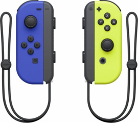 Joy Con controllers Blauw & Neon Geel