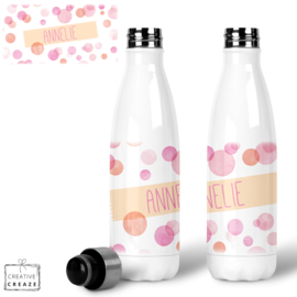 Thermosfles RVS Pink Bubbles - 500 ml - Warm en koud - €24,99