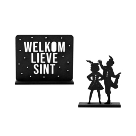 Houten Sinterklaas Welkom set