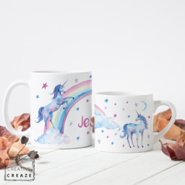 Mok Unicorns met naam