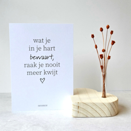 Mini Memory Shelf met vaasje - keuze uit 4 vormen