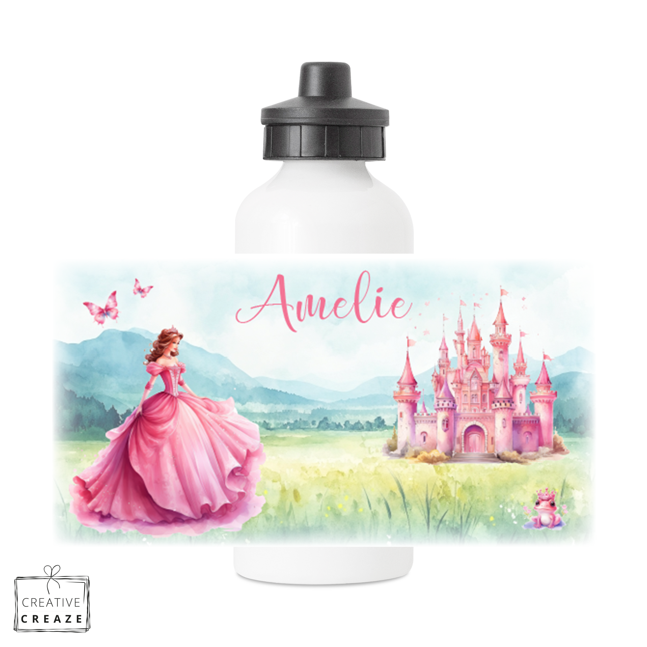Drinkfles met naam | Prinses | 400 ml of 600 ml
