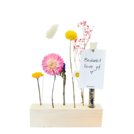 Seeds and Flowers - bloemenstandaard - Bedankt Juf