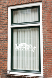 Raamsticker Welkom Sint & Piet - Pietjes - herbruikbaar