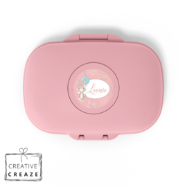 Snackbox Monbento Gram met naam | Konijntje met ballon
