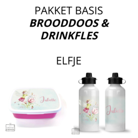 Pakket basic | Brooddoos en drinkfles| verschillende designs mogelijk | deel 3