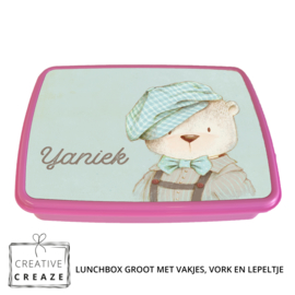 Lunchbox met naam | Vintage beer