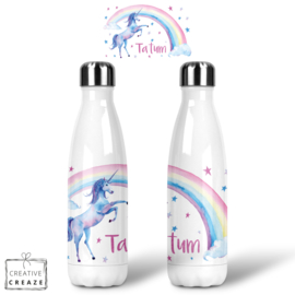 Thermosfles RVS Rainbow Unicorn - 500 ml - Warm en koud - €24,99