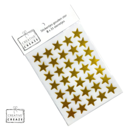 Stickertjes ster goud  | 280 stuks