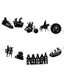 DIY Sintslinger zwart met verschillende figuren