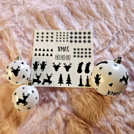 DIY stickers Kerst