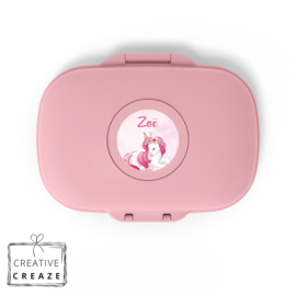 Snackbox Monbento Gram met naam | Bloemen eenhoorn