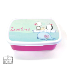 Brooddoos met naam – Walvis en vriendjes