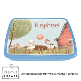 Lunchbox met naam | Boerderij