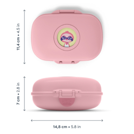 Snackbox Monbento Gram met naam | Blue Bubbles