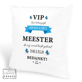 Kussen VIP meester