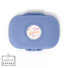 Snackbox Monbento Gram met naam | Pink Bubbles