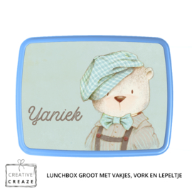 Lunchbox met naam | Vintage beer