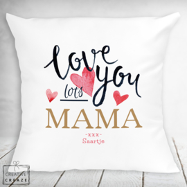 Kussen voor mama, oma, meter - verschillende designs