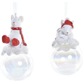Kerstbal muisje | 2 varianten