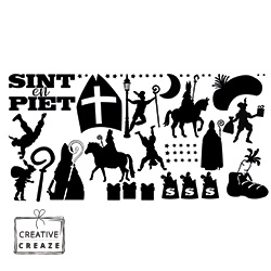DIY stickers Sinterklaas