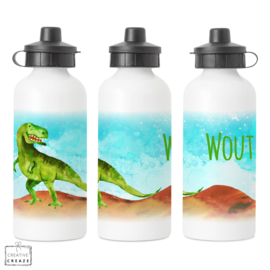 Drinkfles met naam | Dino | 400 ml of 600 ml