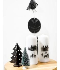 Houten kerst set - 2 kerstboompjes