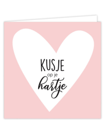 Kaart | Kusje op je hartje