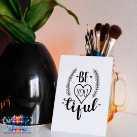 Kaartje | Be - you - tiful | Creative Creaze